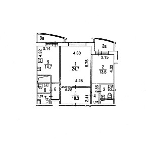 Продается 2-комн. квартира, 78 м²
