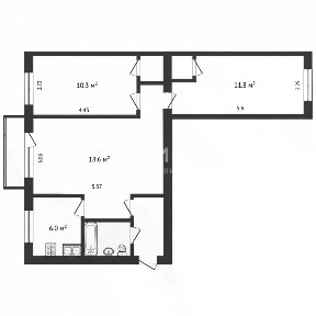Продается 3-комн. квартира, 55,4 м²