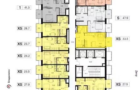 Продается апартаменты-студия, 33,5 м²