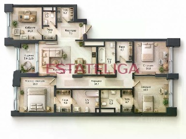 Продается 4-комн. квартира, 151,9 м²