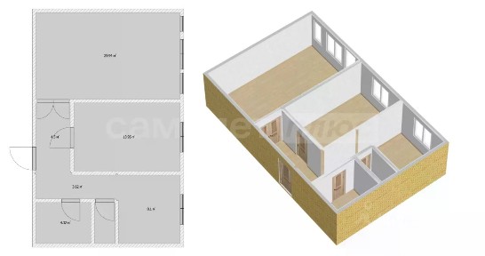 Продается 2-комн. квартира, 59,8 м²