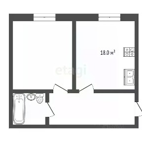 Продается 1-комн. квартира, 44 м²
