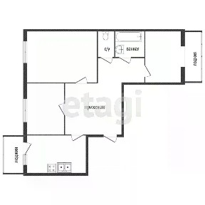Сдается 3-комн. квартира, 66,3 м²