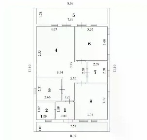 Продается 1-этажный дом, 90 м²