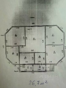 Продается 1-этажный дом, 86,7 м²