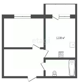 Продается 1-комн. квартира, 43,4 м²