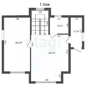 Продается 2-этажный дом, 93 м²