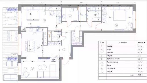 Сдается 3-комн. квартира, 115 м²